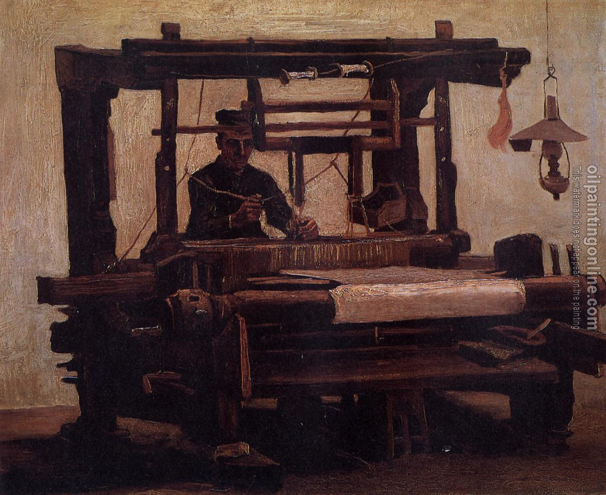 Gogh, Vincent van - Weaver, Seen from the Front